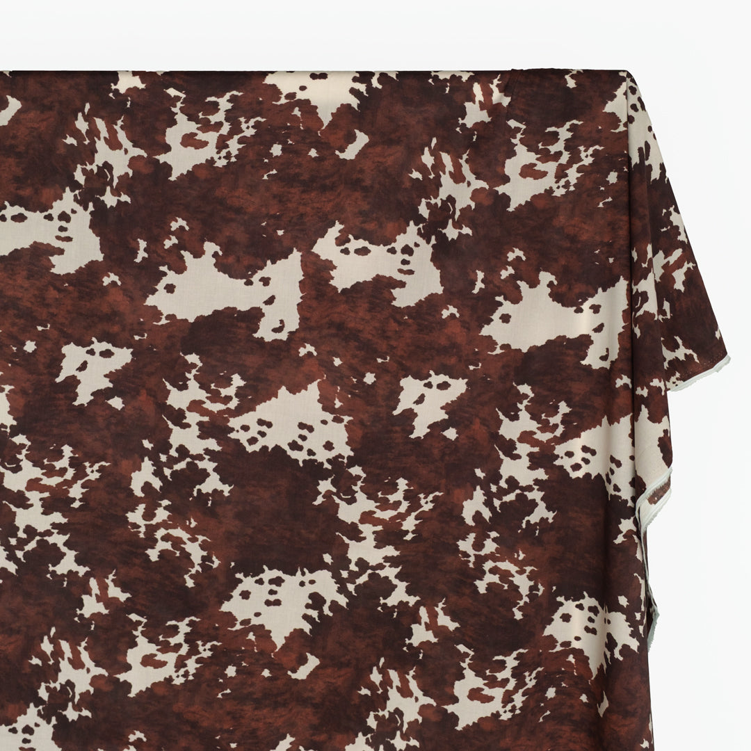 Cowhide Cotton Lawn - Java/Parchment | Blackbird Fabrics
