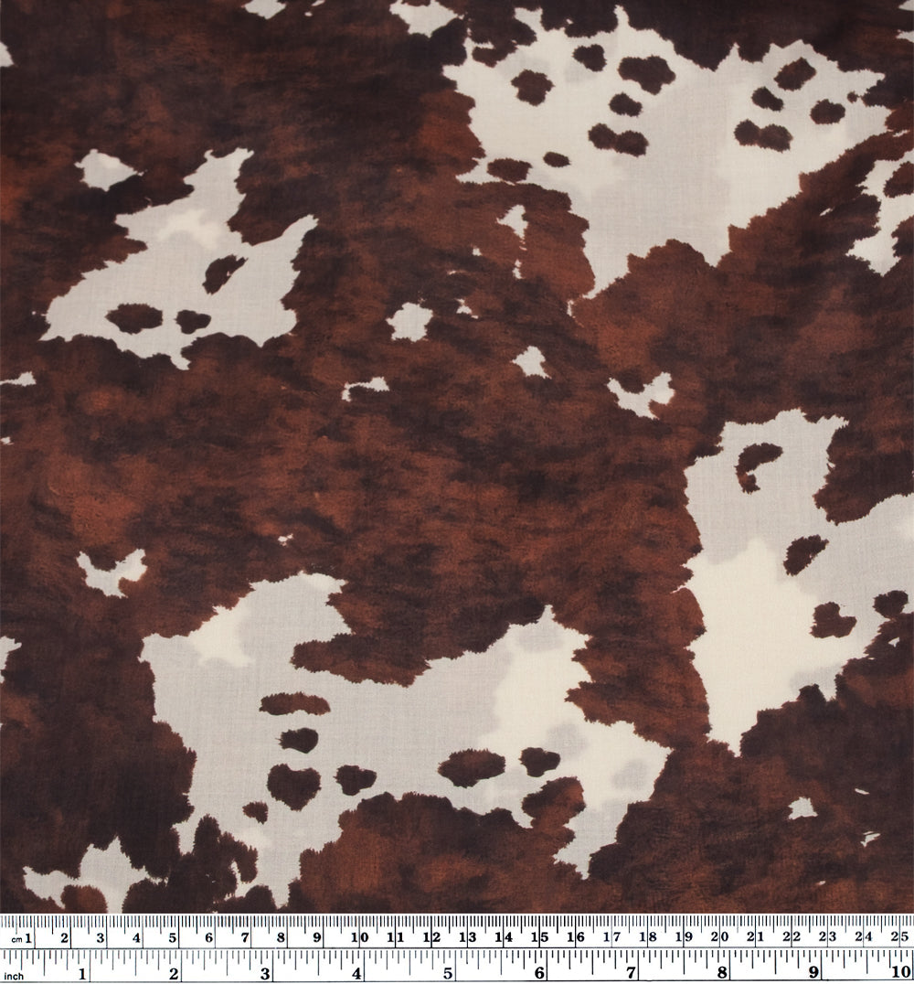 Cowhide Cotton Lawn - Java/Parchment | Blackbird Fabrics