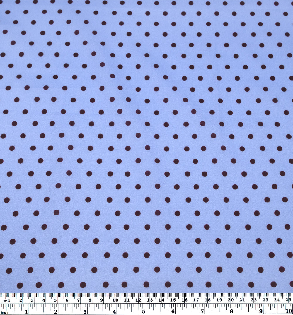 *Imperfect Little Dots Printed Cotton Lawn - Baby Blue/Shadow | Blackbird Fabrics