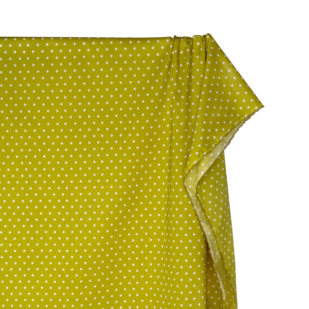 *Imperfect Little Dots Printed Cotton Lawn - Mojito/Ivory | Blackbird Fabrics