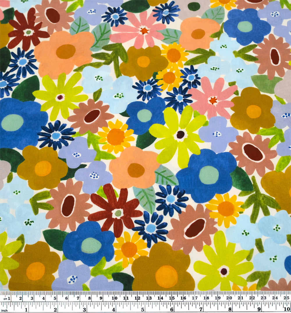 Garden Medley Lightweight Cotton Twill - Summer Breeze | Blackbird Fabrics