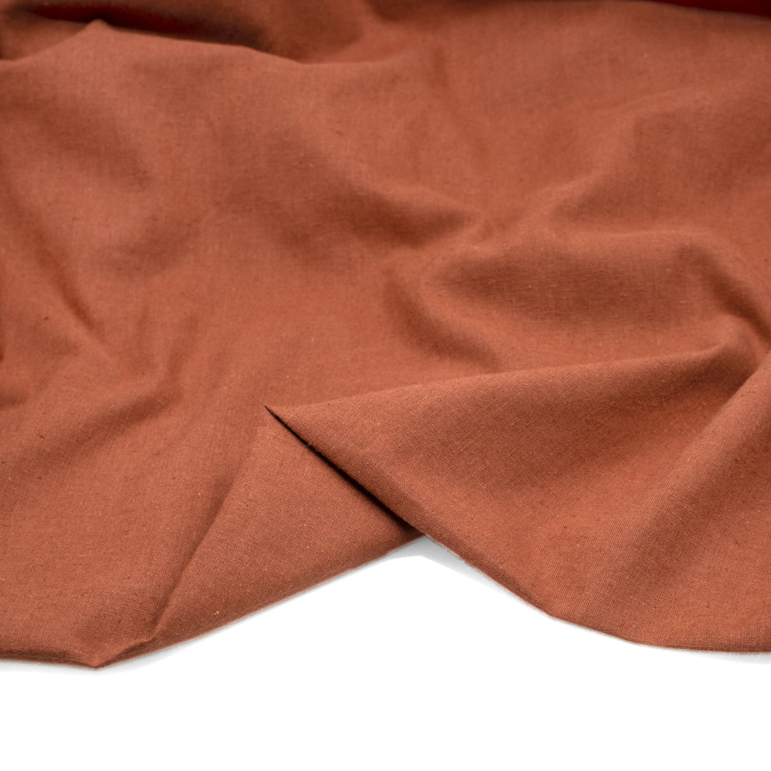 Go-To Cotton Linen Blend - Deep Rosewood | Blackbird Fabrics