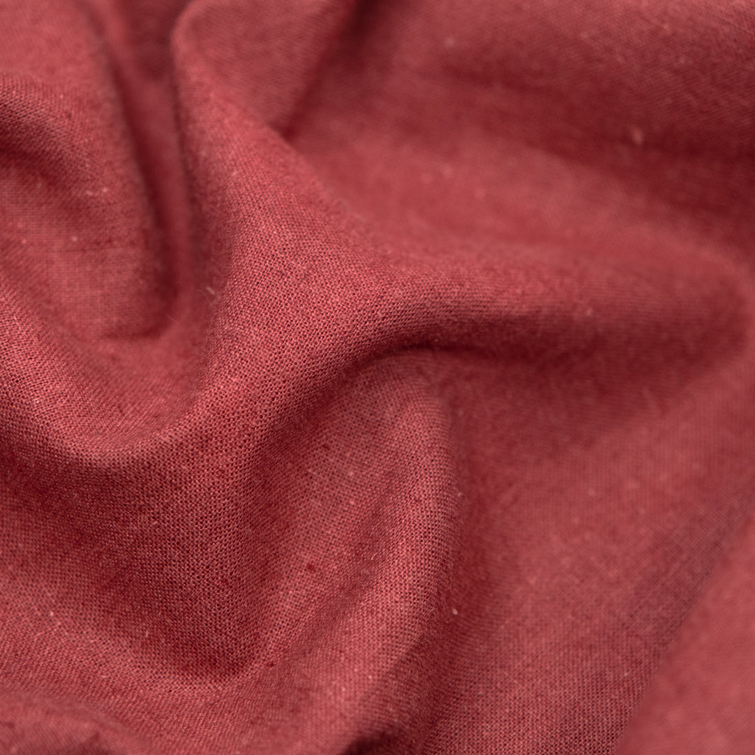 Go-To Cotton Linen Blend - Garnet | Blackbird Fabrics