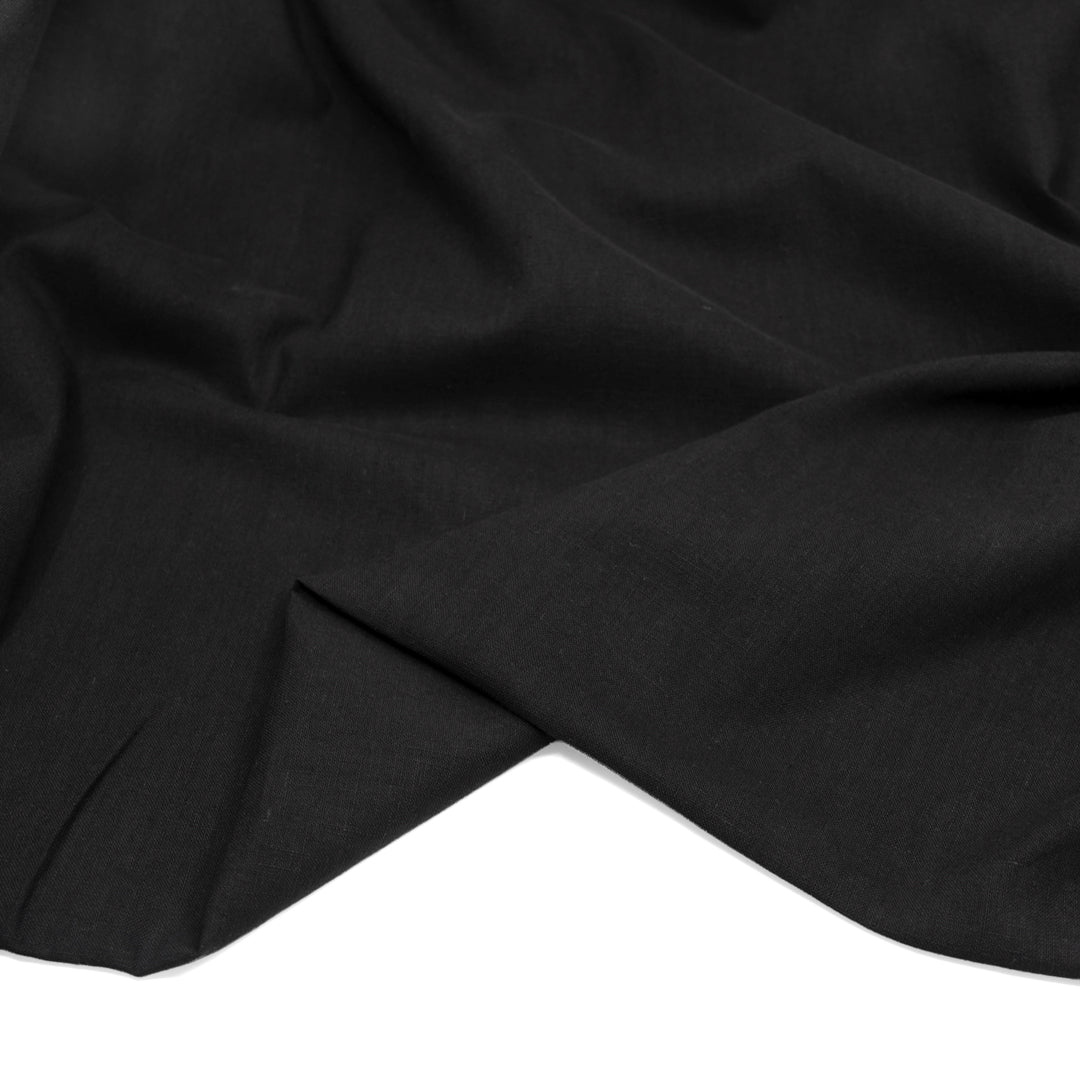 Go-To Cotton Linen Blend - Black | Blackbird Fabrics