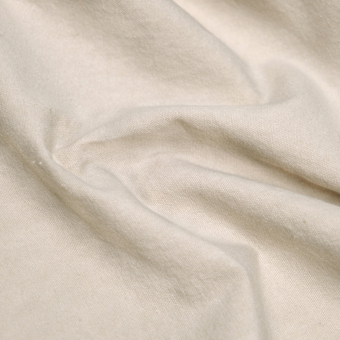 7oz Softened Organic Cotton - Salt | Blackbird Fabrics