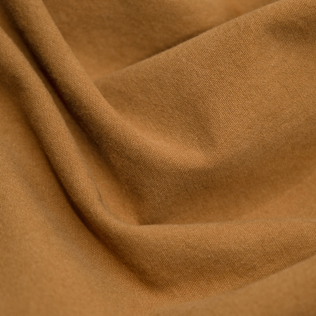 7oz Softened Organic Cotton - Teak | Blackbird Fabrics