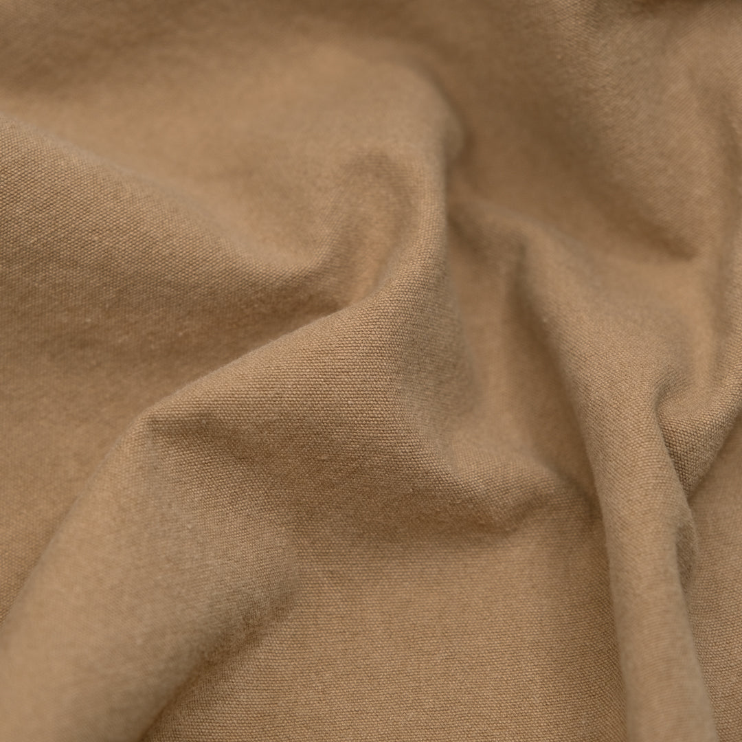 7oz Softened Organic Cotton - Latte | Blackbird Fabrics