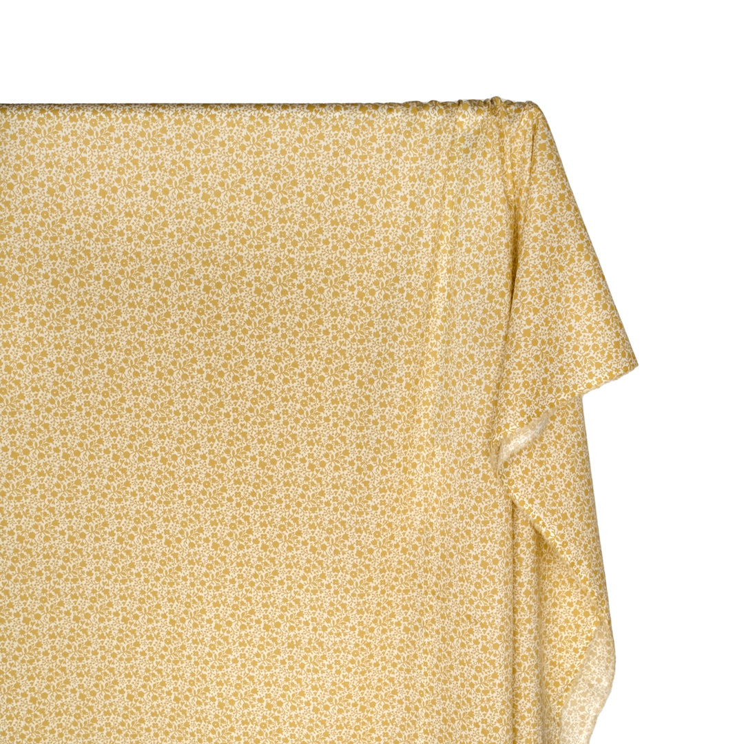 Deadstock Liberty Cotton Tana Lawn™ - Floral Stencil Yellow | Blackbird Fabrics