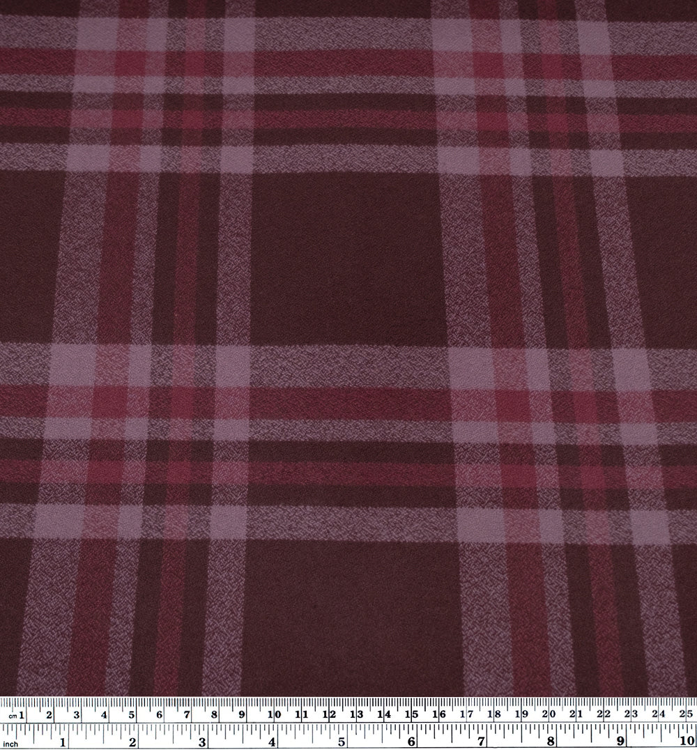 Plaid Cotton Flannel - Zinfandel | Blackbird Fabrics