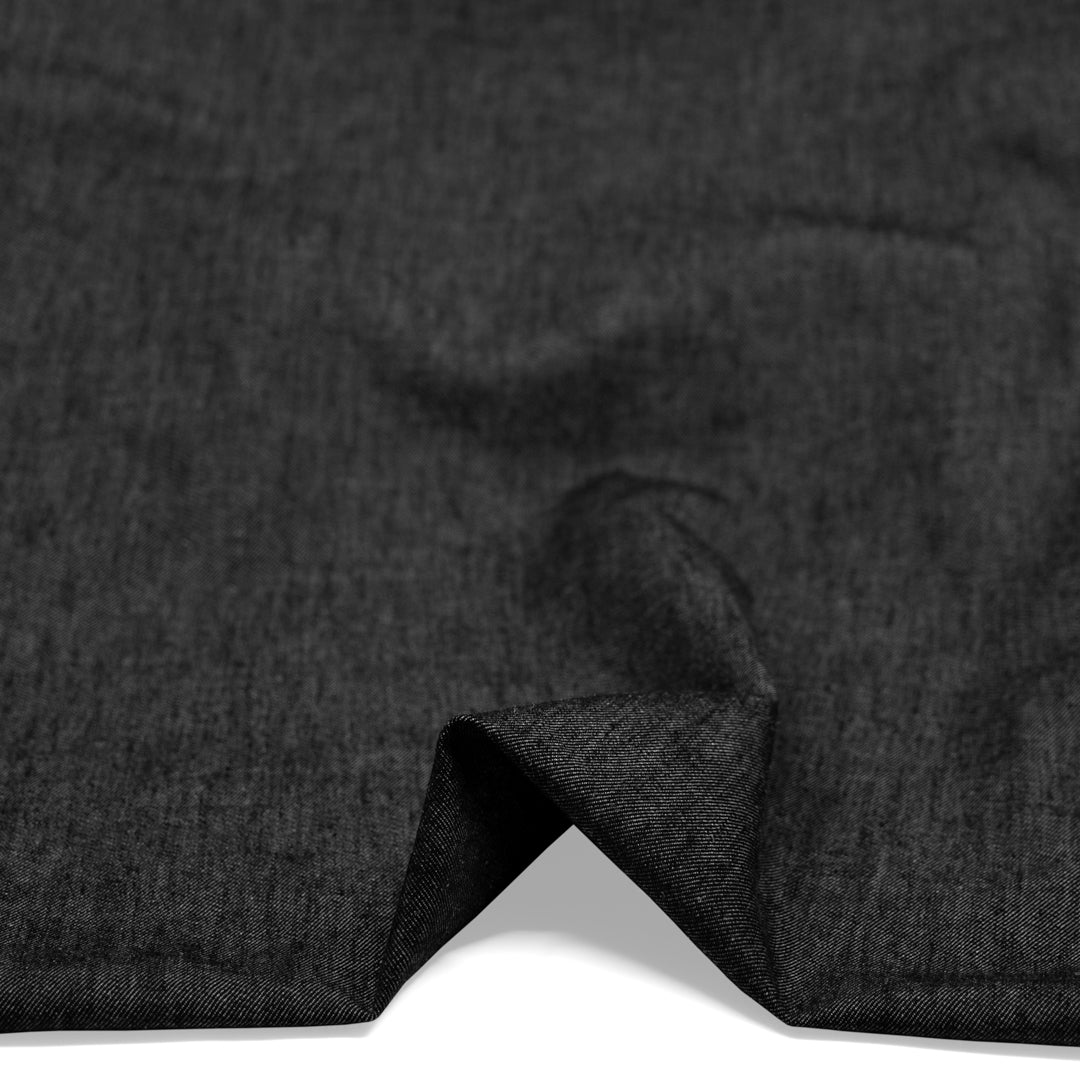 6oz Organic Cotton & Hemp Denim - Vintage Black | Blackbird Fabrics