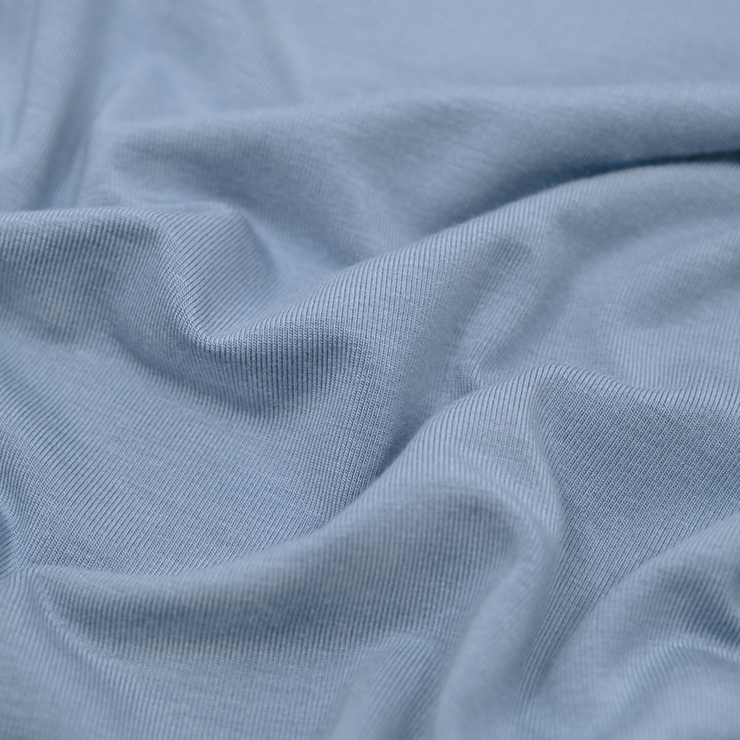 Cloud Lenzing™ Modal Jersey Knit - Glacier | Blackbird Fabrics