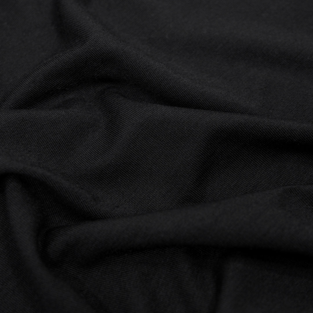 Cloud Lenzing™ Modal Jersey Knit - Black | Blackbird Fabrics