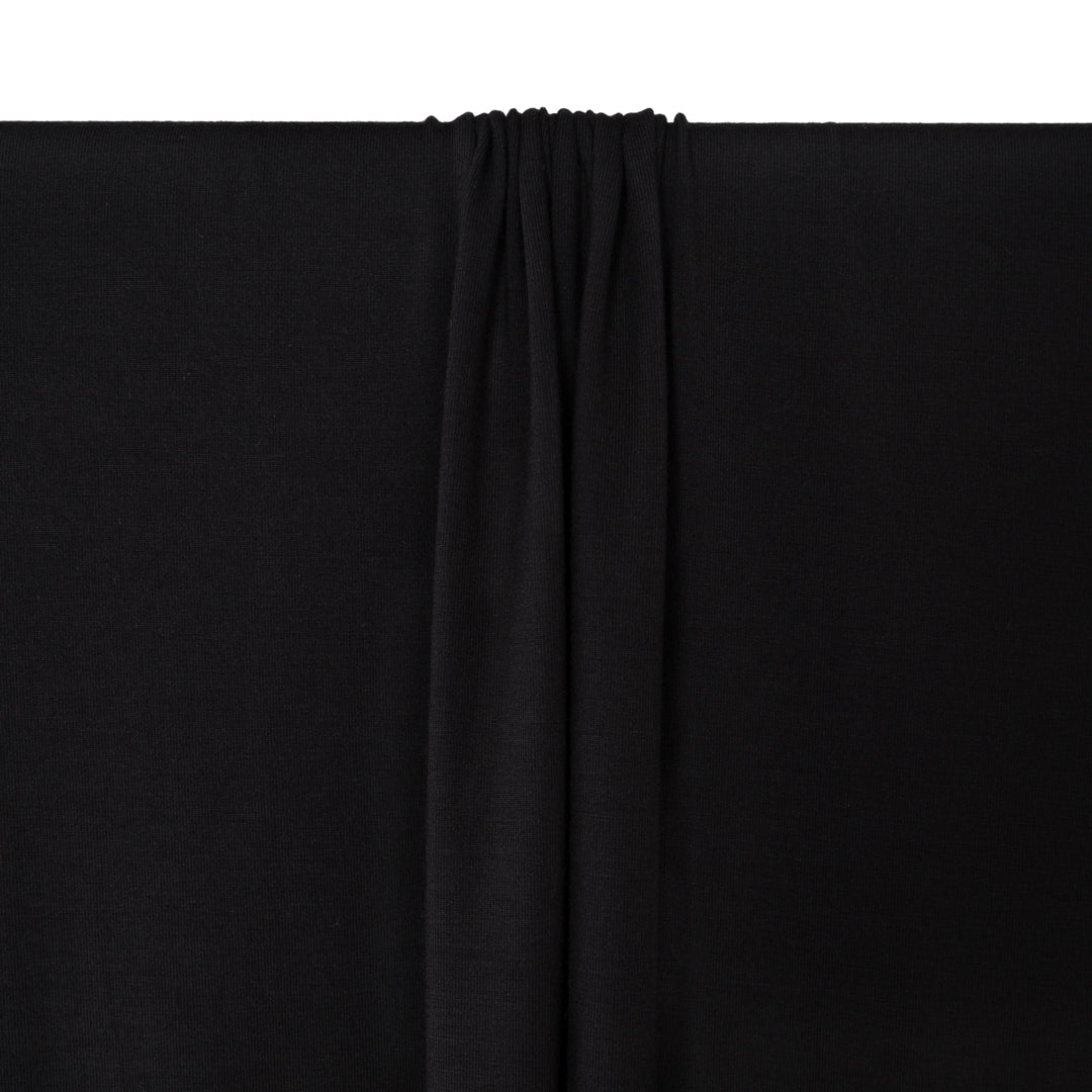 Cloud Lenzing™ Modal Jersey Knit - Black | Blackbird Fabrics