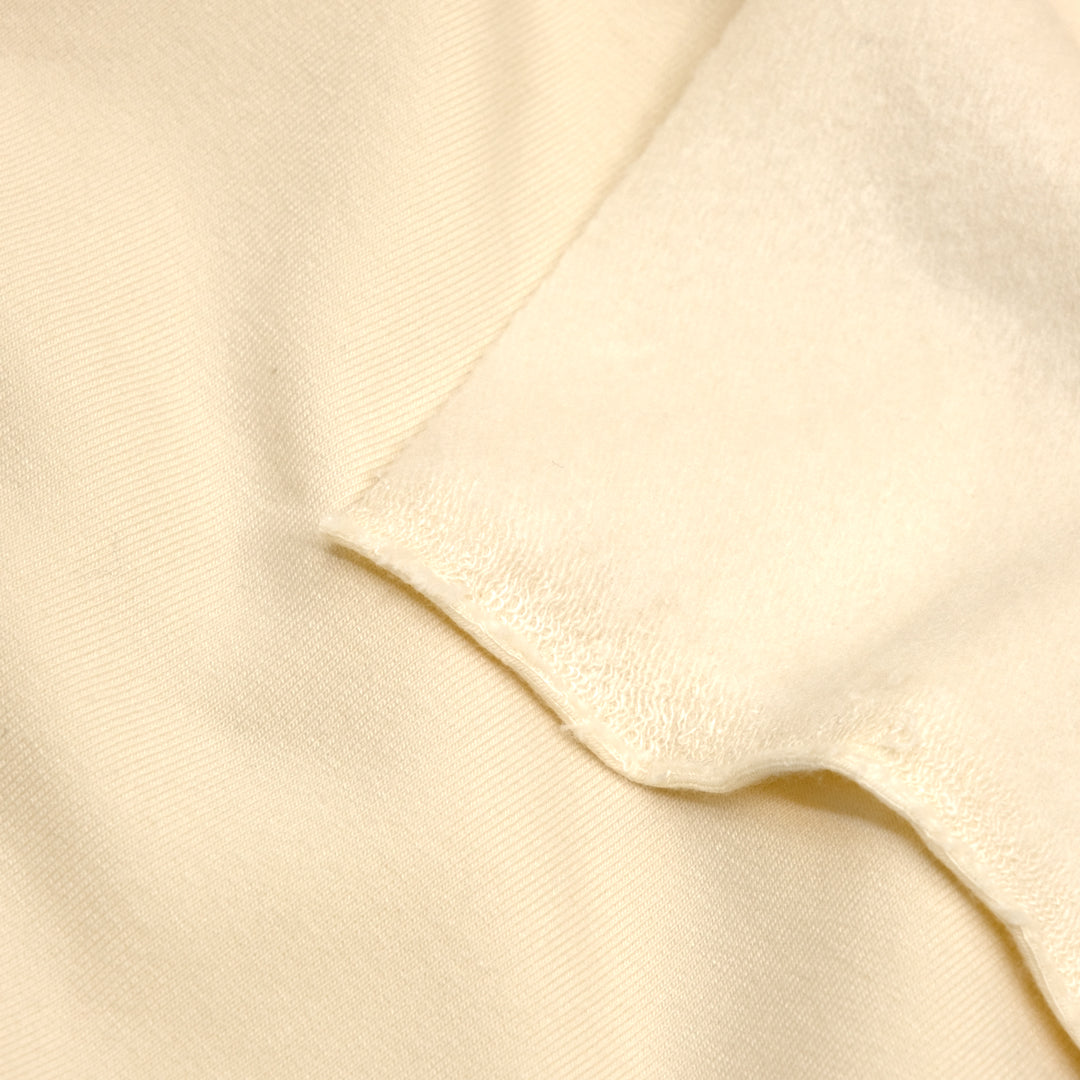 Bamboo & Cotton Stretch Fleece - Vanilla | Blackbird Fabrics