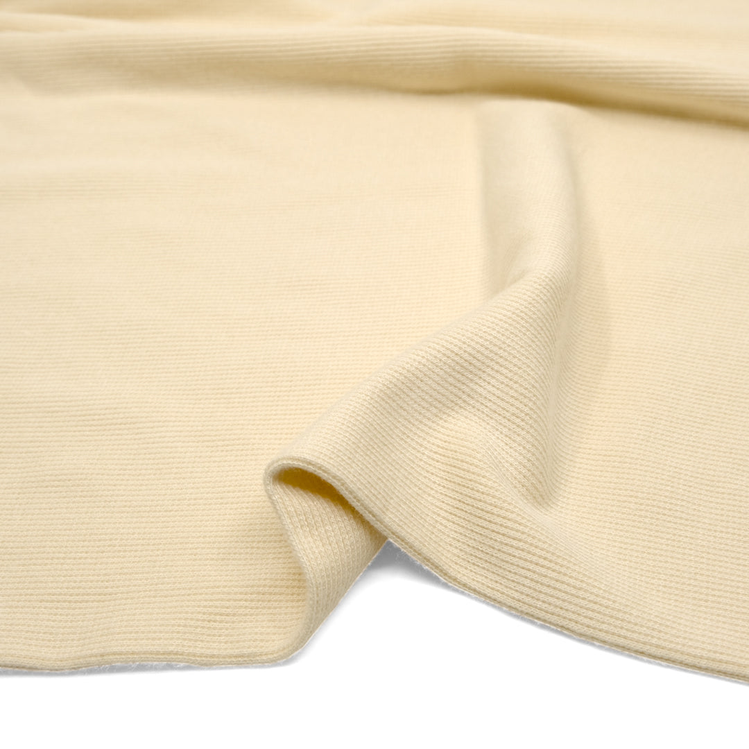 Bamboo & Cotton 2x2 Ribbing - Vanilla | Blackbird Fabrics