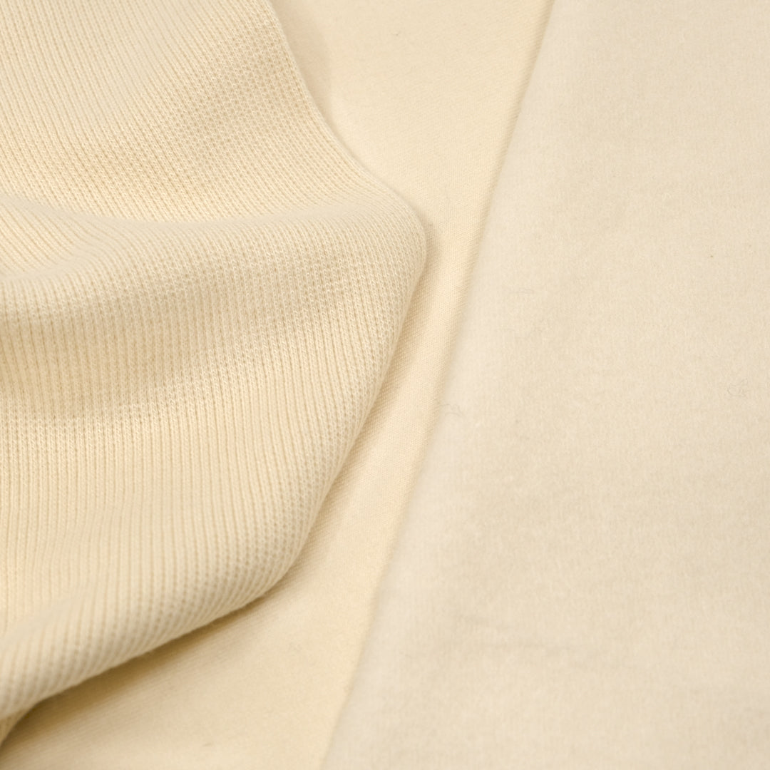 Bamboo & Cotton 2x2 Ribbing - Vanilla | Blackbird Fabrics