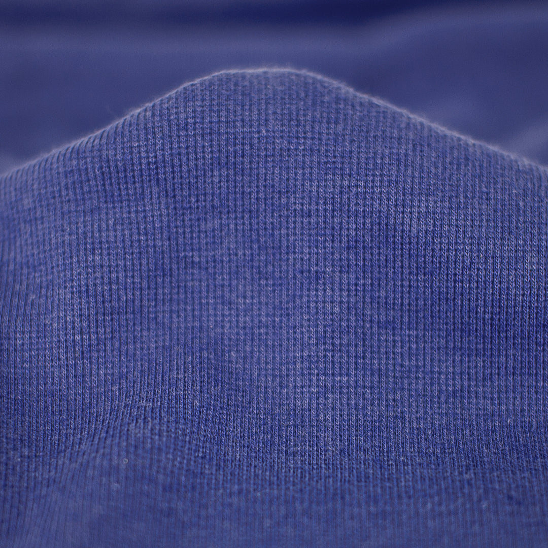 Bamboo & Cotton 2x2 Ribbing - Royal Blue | Blackbird Fabrics