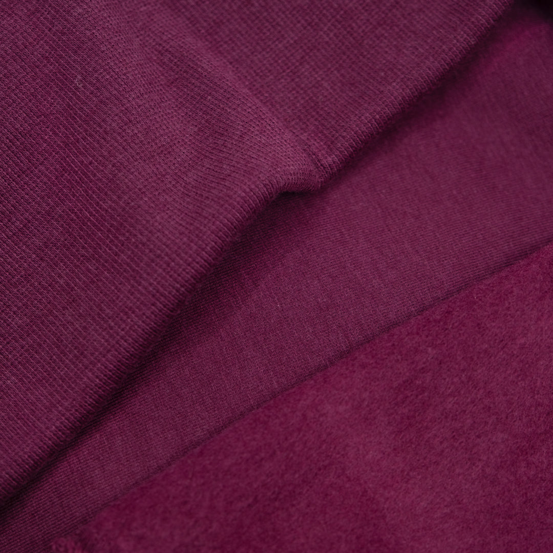 Bamboo & Cotton 2x2 Ribbing - Port | Blackbird Fabrics
