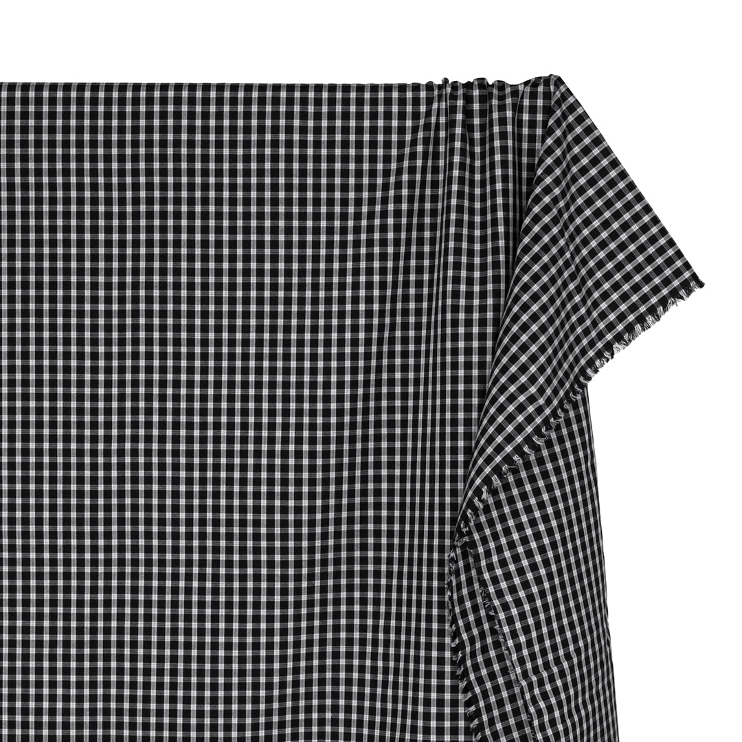 Harvest Plaid Cotton Shirting - Black | Blackbird Fabrics