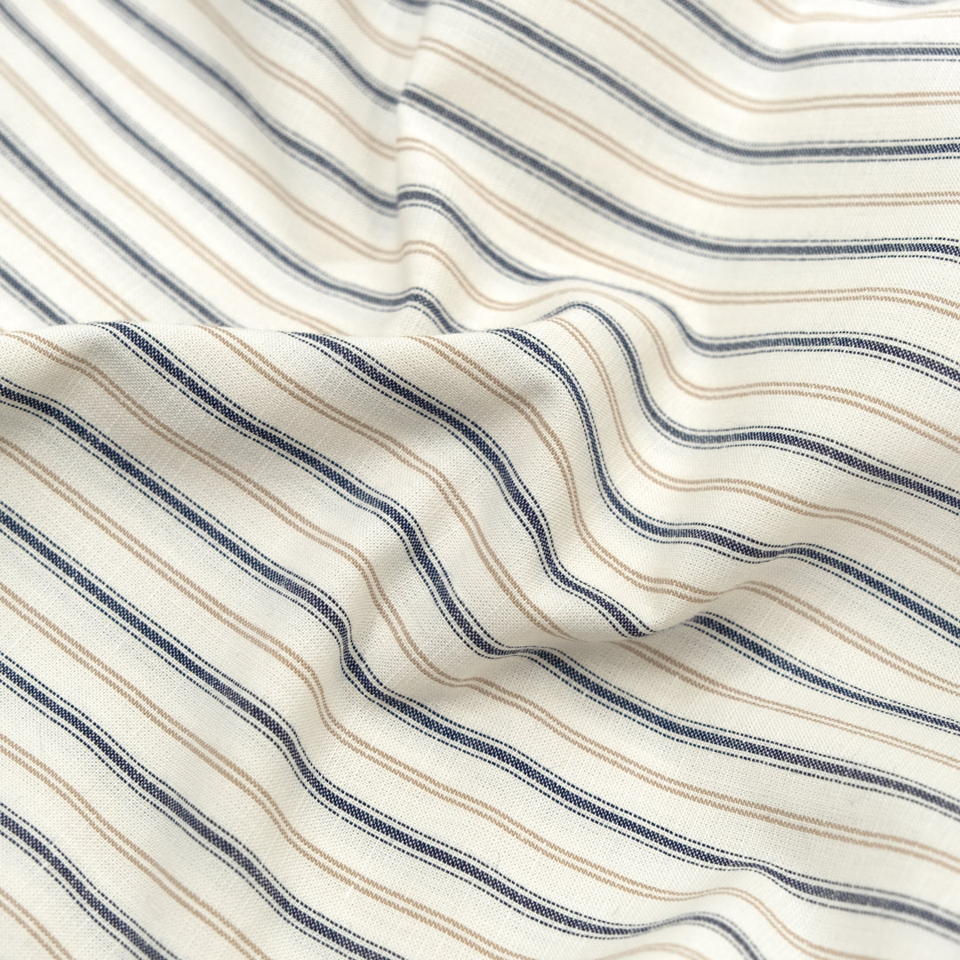Seaside Lightweight Cotton Linen Slub - Cream | Blackbird Fabrics