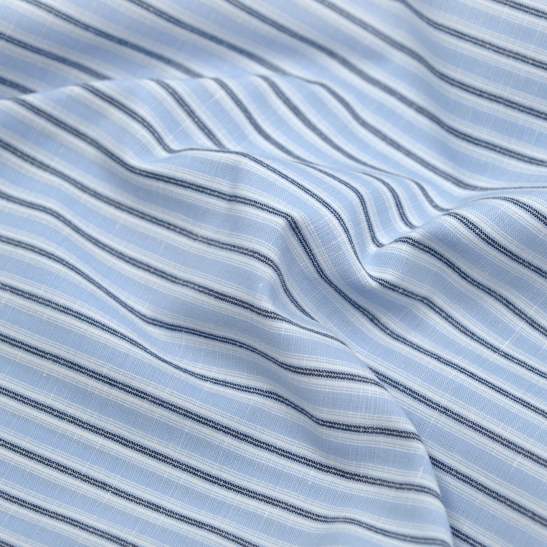 Seaside Lightweight Cotton Linen Slub - Powder Blue | Blackbird Fabrics