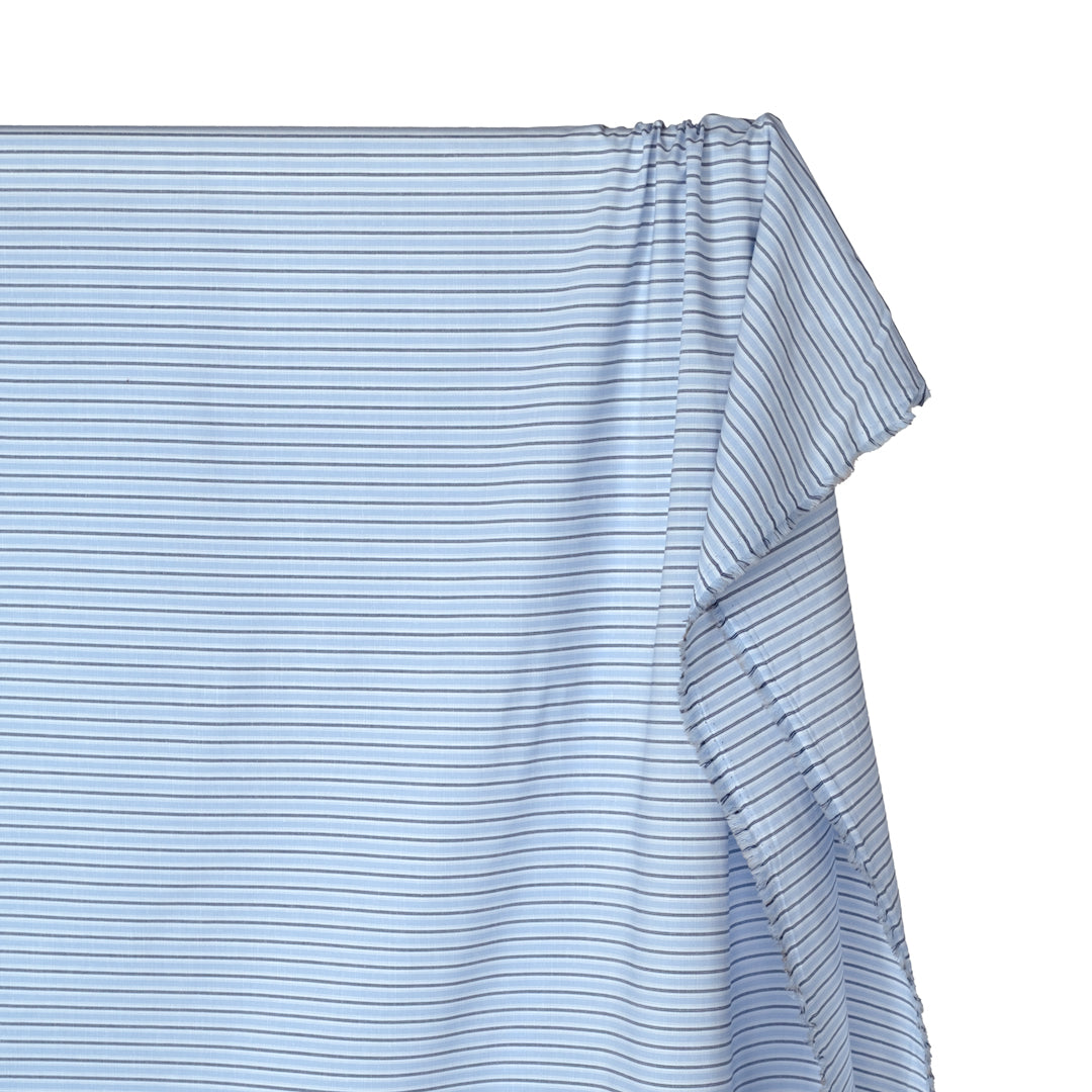 Seaside Lightweight Cotton Linen Slub - Powder Blue | Blackbird Fabrics