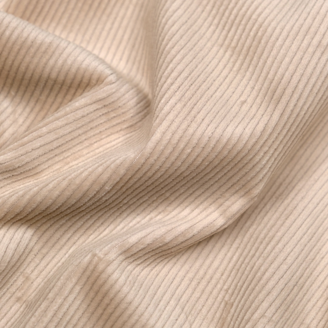 Stretch Cotton Corduroy II - Cream | Blackbird Fabrics