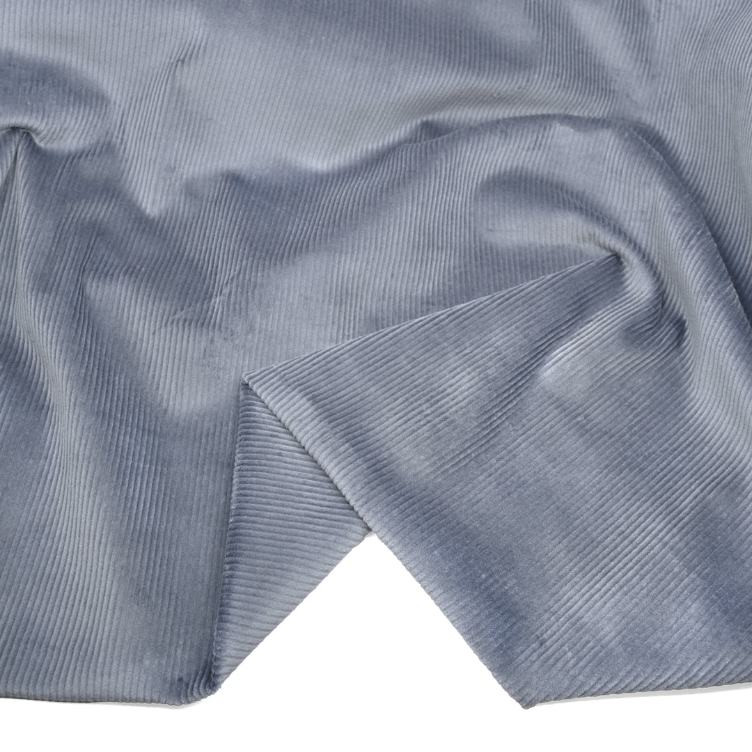 Stretch Cotton Corduroy II - Bluestone | Blackbird Fabrics