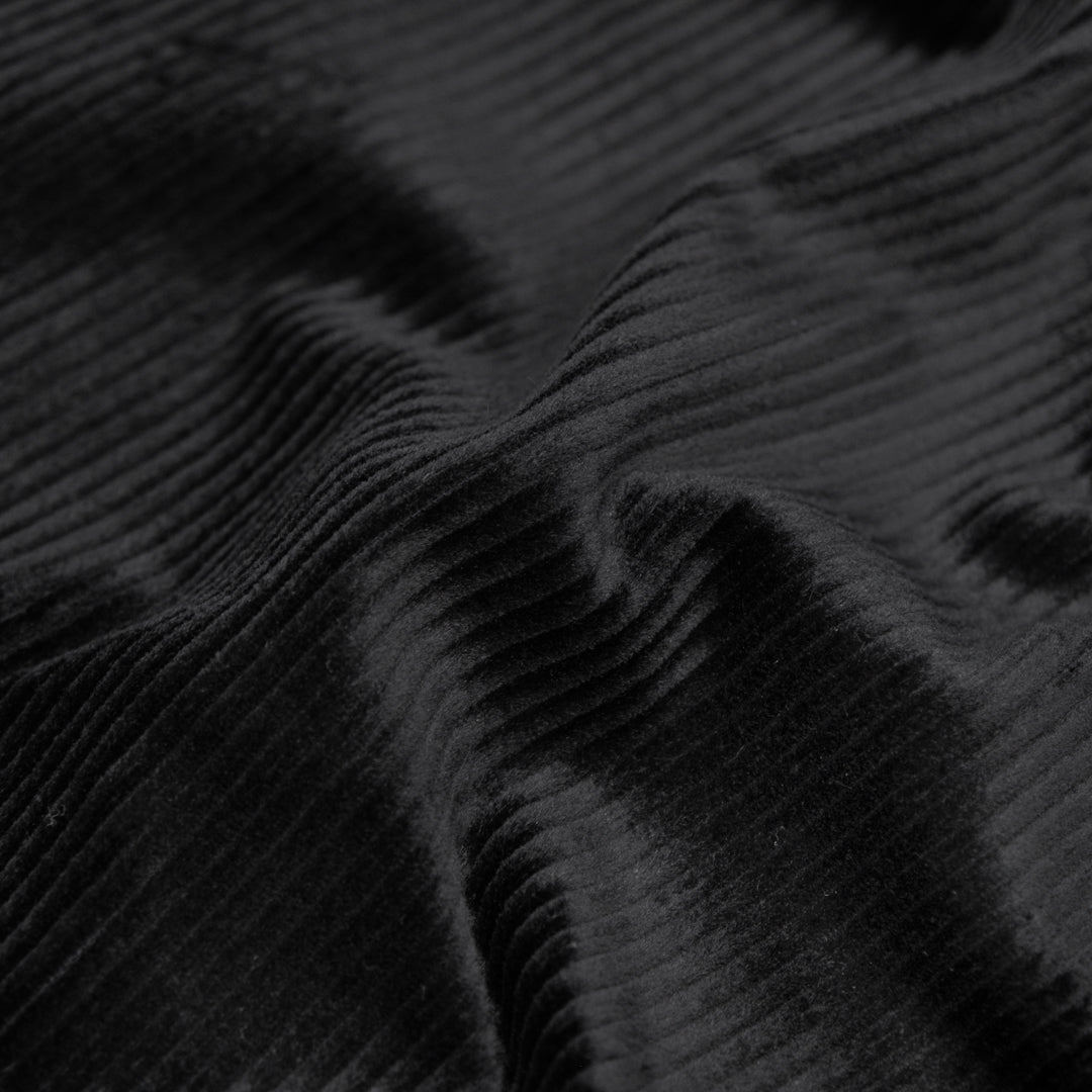 Stretch Cotton Corduroy II - Black | Blackbird Fabrics