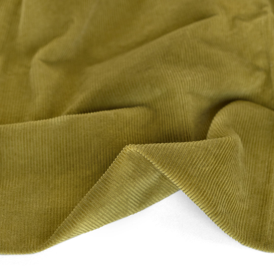 Fine Cotton Corduroy - Pickle | Blackbird Fabrics