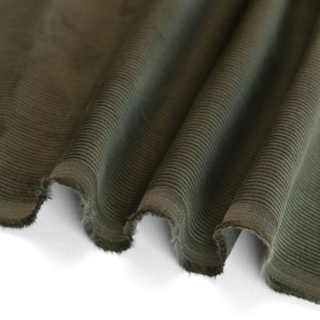 Fine Cotton Corduroy - Military | Blackbird Fabrics