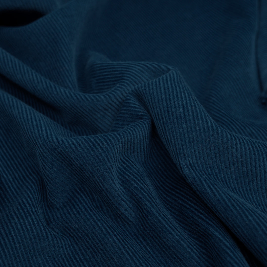 Fine Cotton Corduroy - Deep Ocean | Blackbird Fabrics