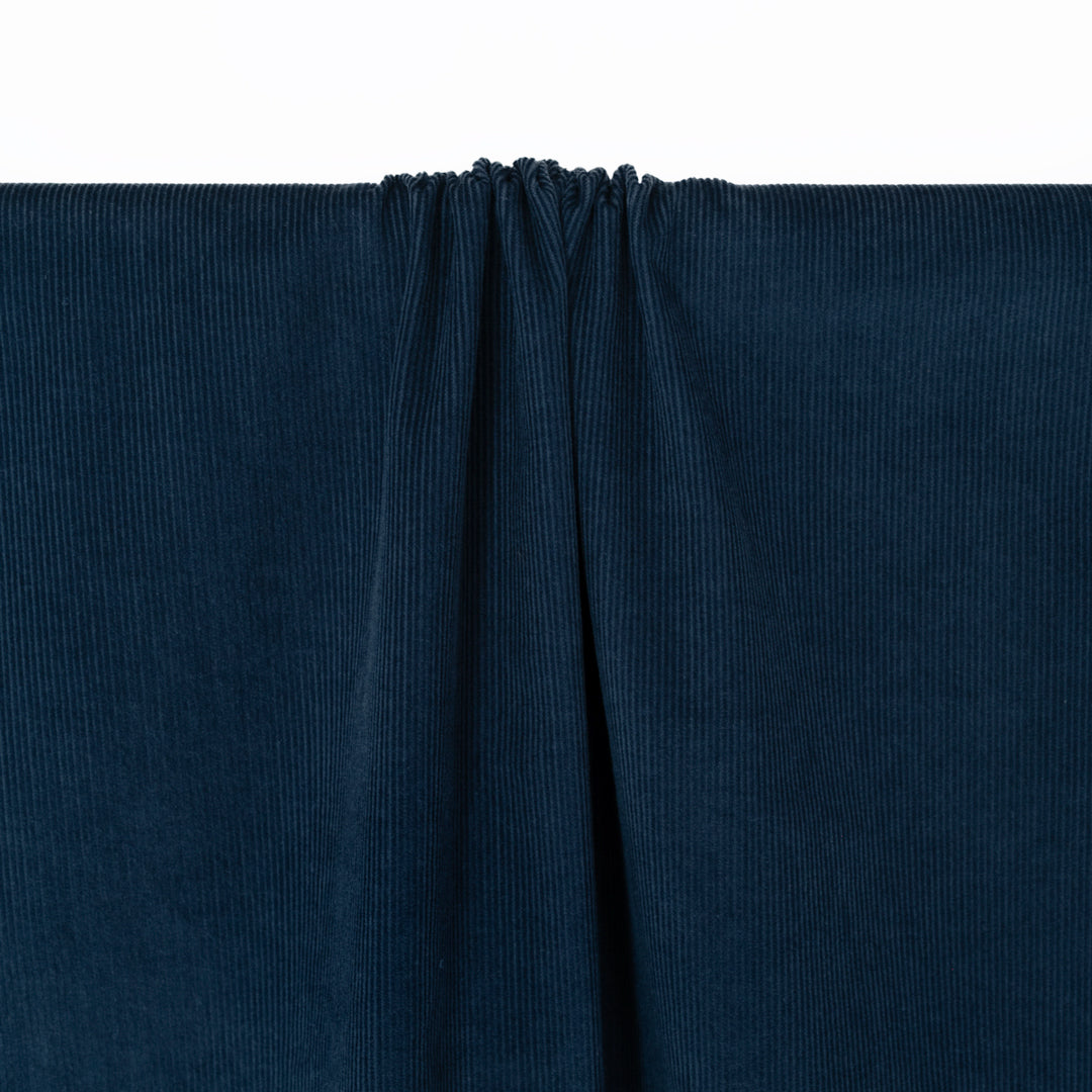 Fine Cotton Corduroy - Deep Ocean | Blackbird Fabrics