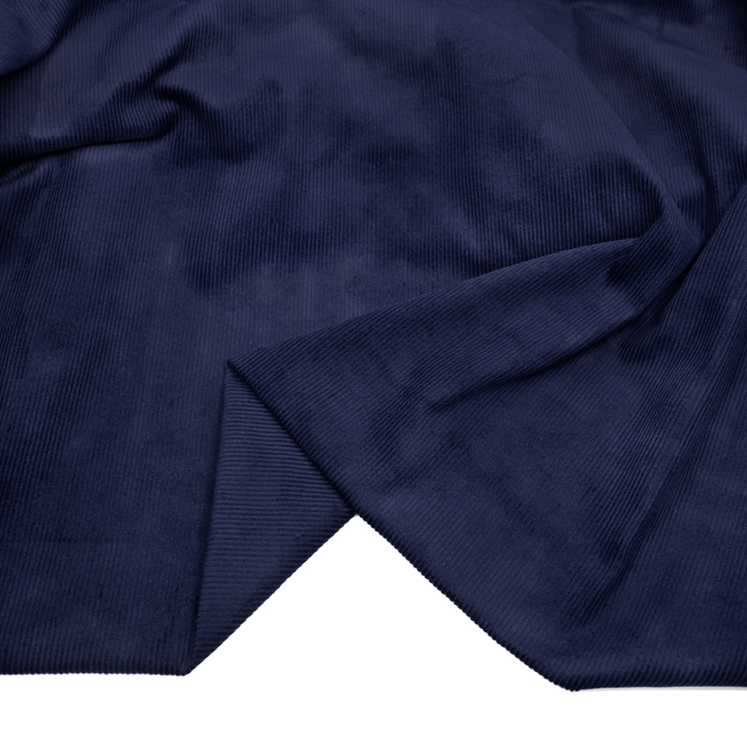Fine Cotton Corduroy - Midnight Blue | Blackbird Fabrics