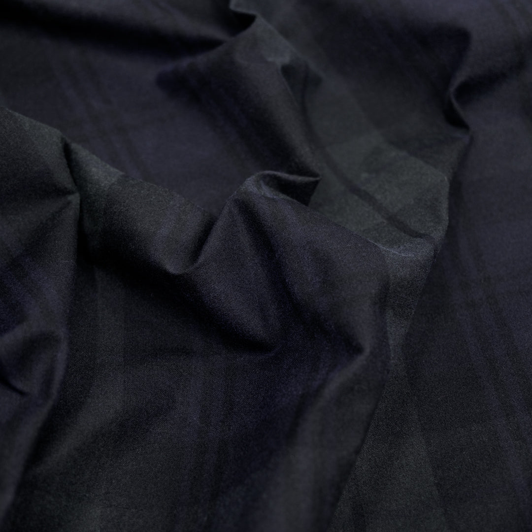 British Millerain Tartan Waxed Canvas - Blackwatch | Blackbird Fabrics
