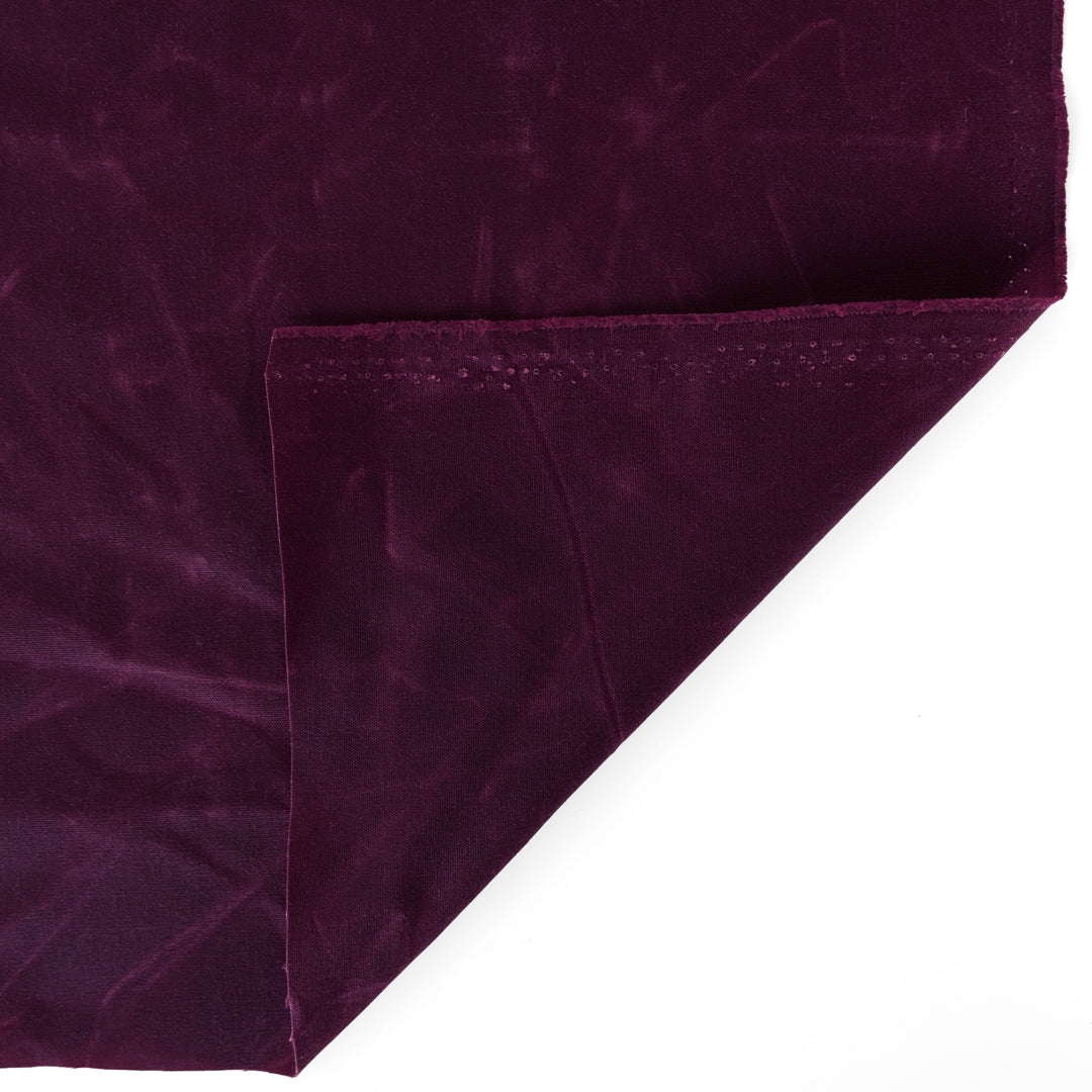 Waxed Cotton Canvas - Boysenberry | Blackbird Fabrics