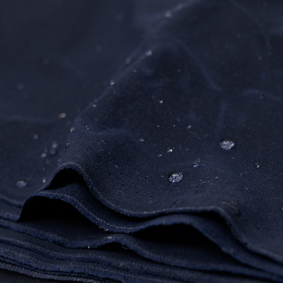 Waxed Cotton Canvas - Midnight Blue | Blackbird Fabrics