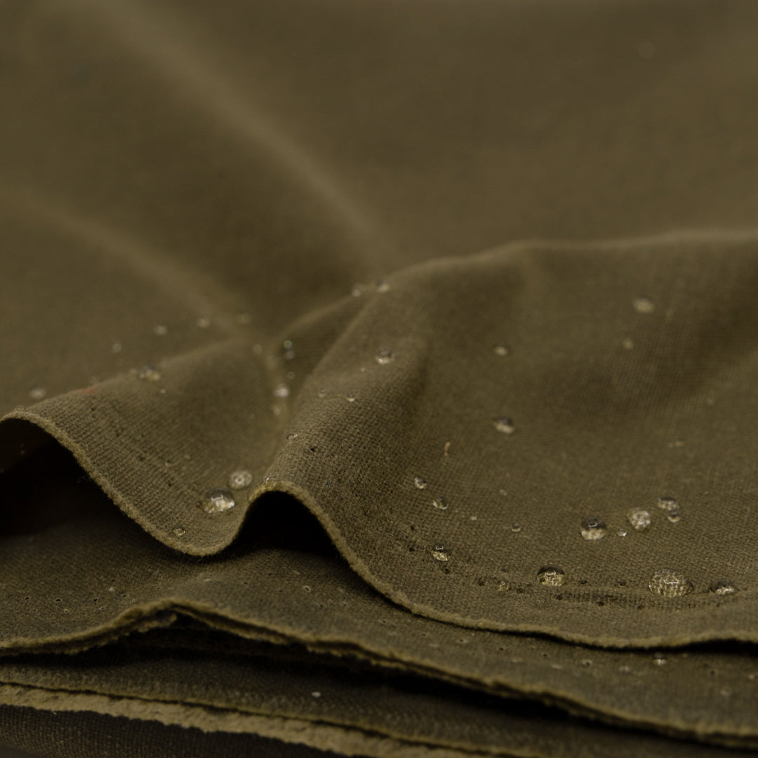 Waxed Cotton Canvas - Caper | Blackbird Fabrics