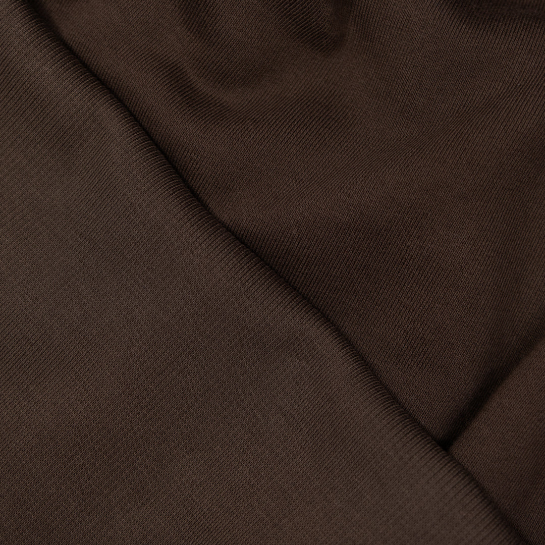 Laidback Cotton Sweatshirt Fleece & Ribbing - Umber | Blackbird Fabrics
