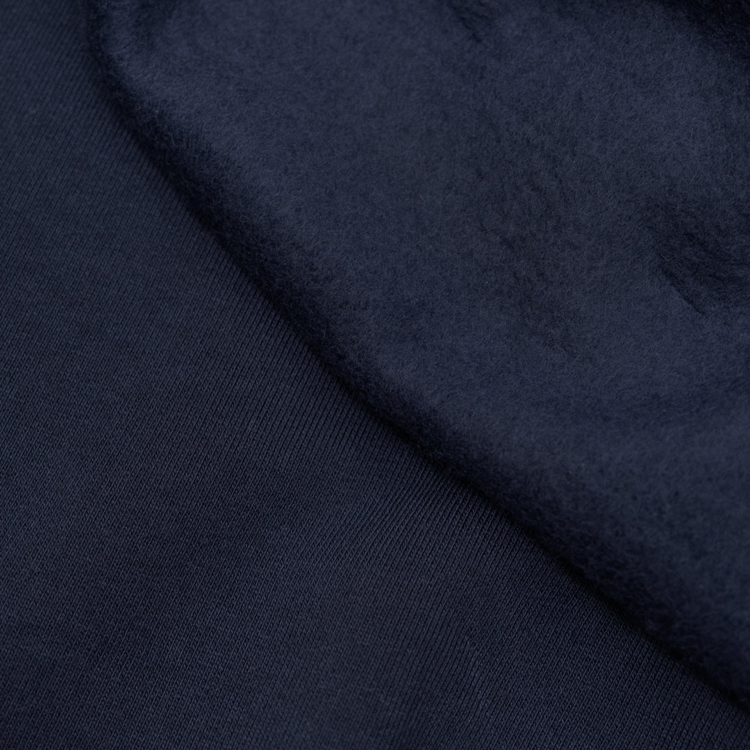 Laidback 100% Cotton Sweatshirt Fleece - Midnight Blue | Blackbird Fabrics