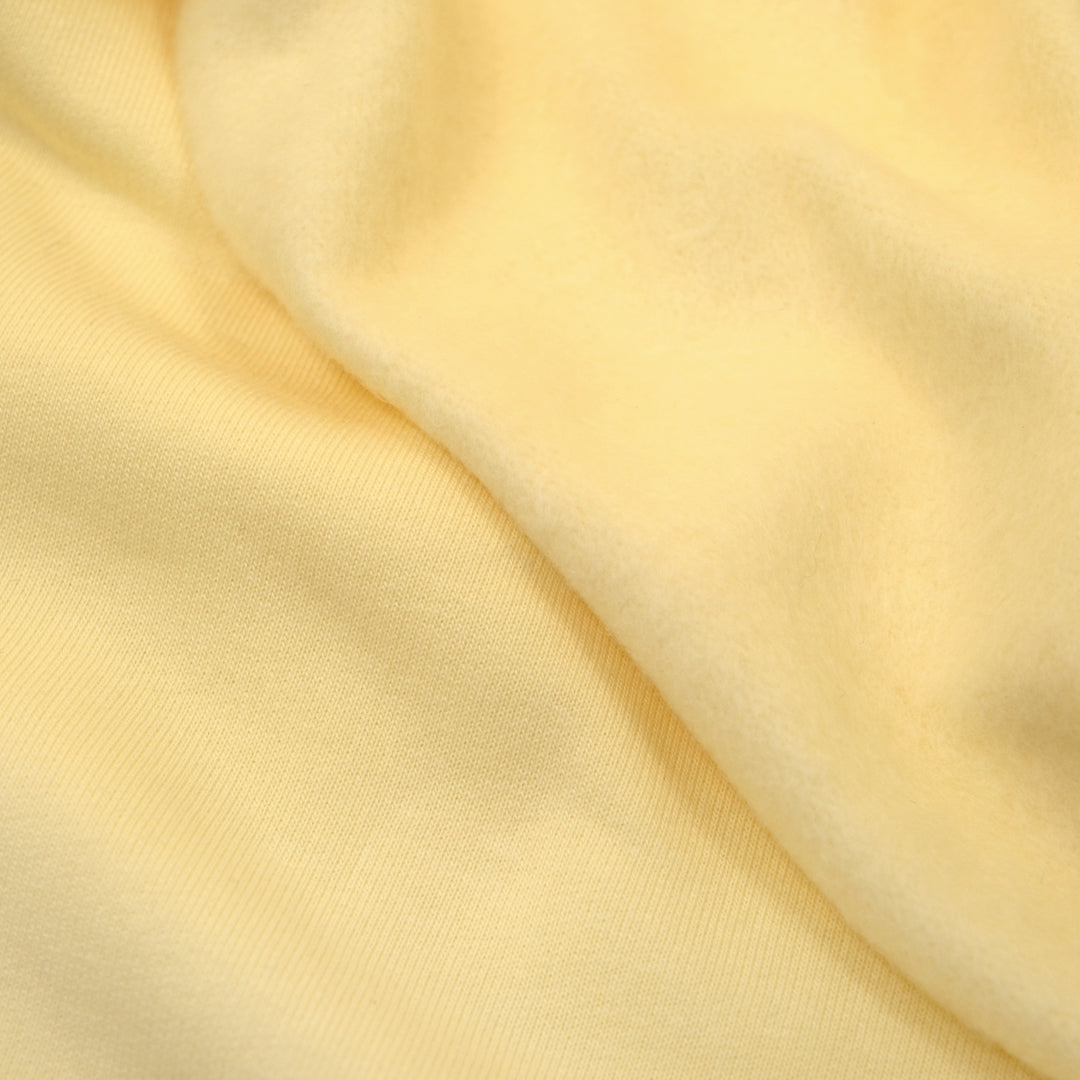 Laidback Cotton Blend Sweatshirt Fleece - Butter | Blackbird Fabrics