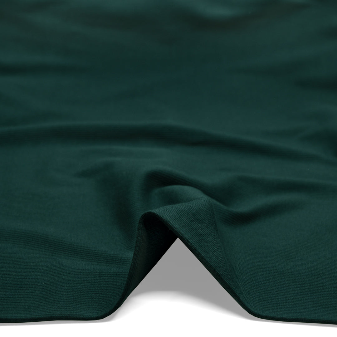 Laidback Cotton Sweatshirt Ribbing - Spruce | Blackbird Fabrics