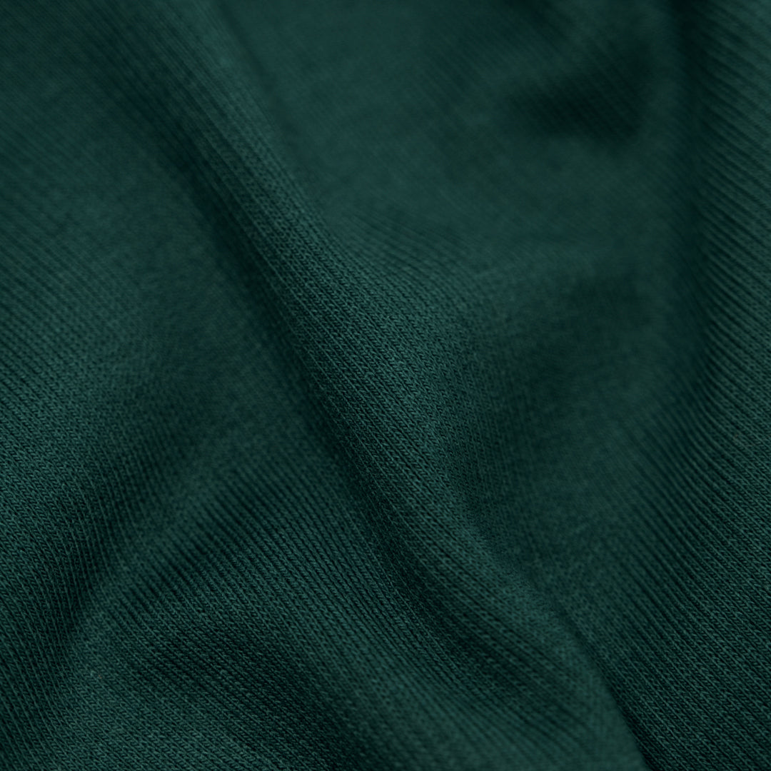 Laidback Cotton Sweatshirt Ribbing - Spruce | Blackbird Fabrics