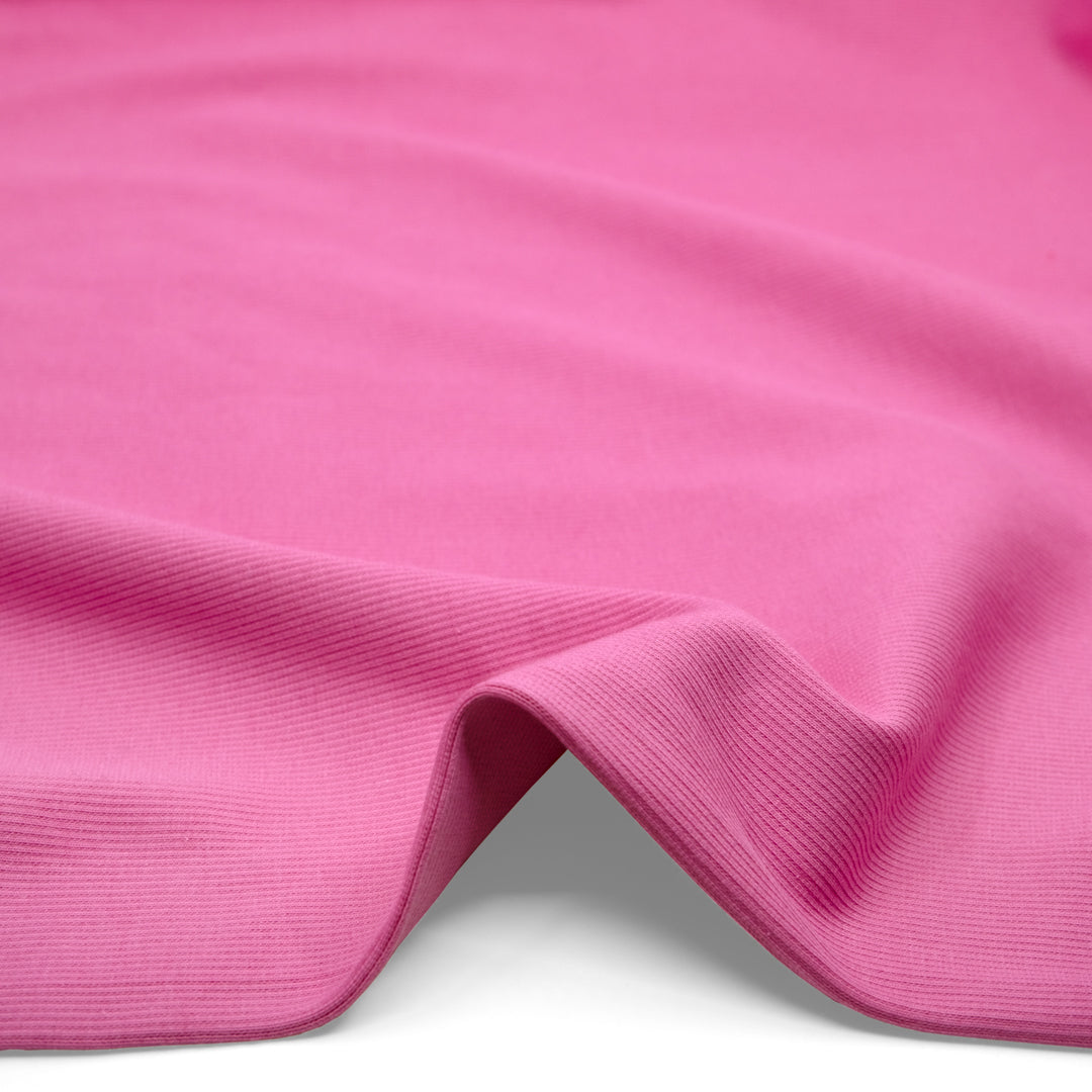 Laidback Cotton Sweatshirt Ribbing - Gumdrop | Blackbird Fabrics