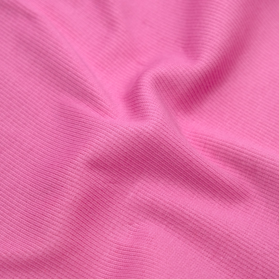 Laidback Cotton Sweatshirt Ribbing - Gumdrop | Blackbird Fabrics