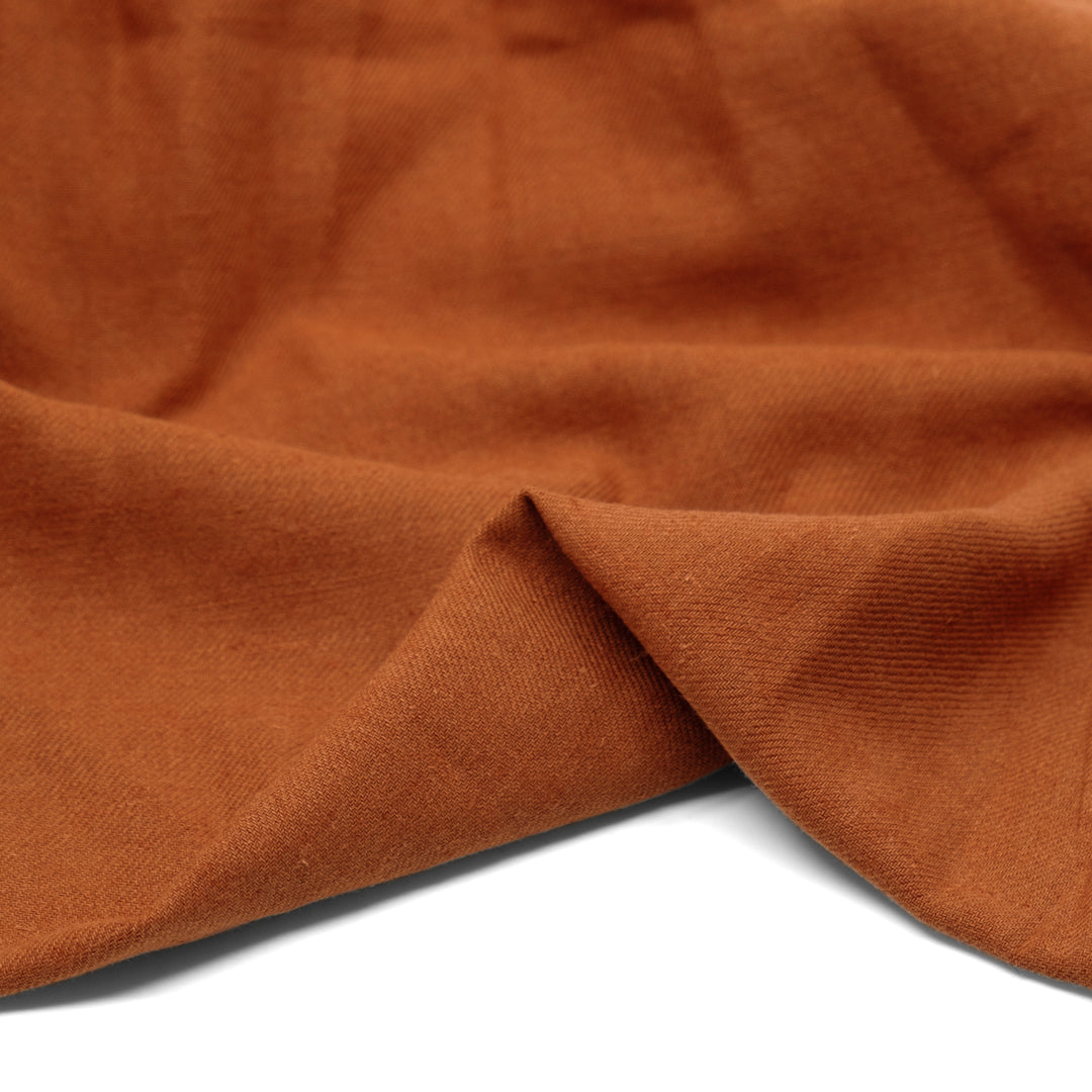 Carefree Cotton Linen Twill - Rust | Blackbird Fabrics