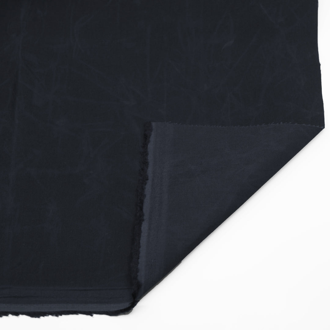 Deadstock Dry Waxed Poplin - Ink | Blackbird Fabrics