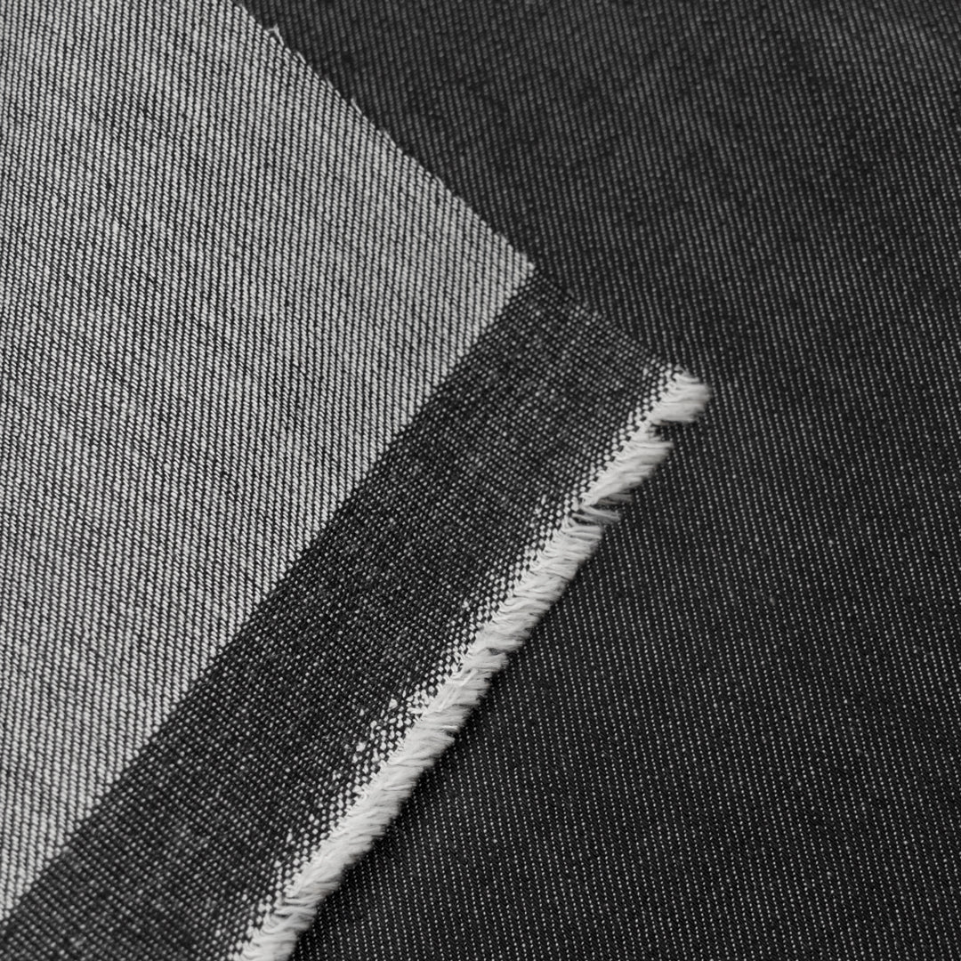 7.5oz Japanese Non-Stretch Denim - Vintage Black | Blackbird Fabrics