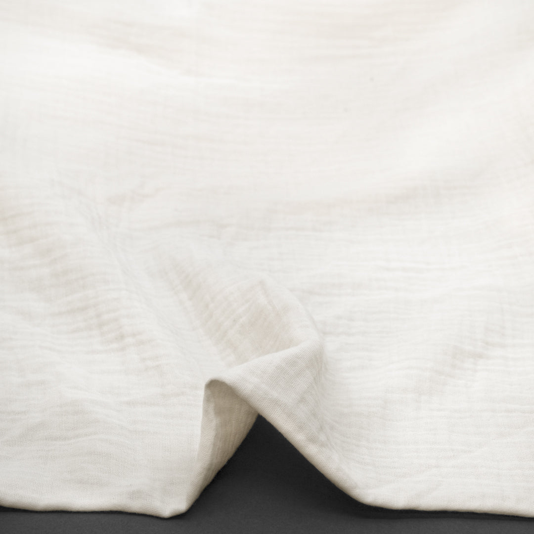 Organic Cotton Double Gauze  - Ivory | Blackbird Fabrics