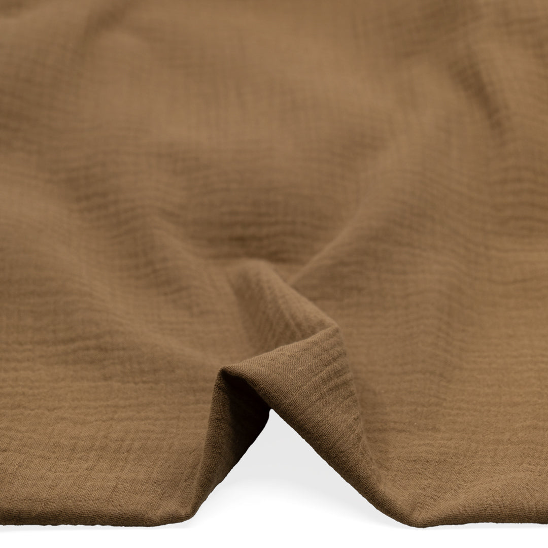 Organic Cotton Double Gauze - Latte | Blackbird Fabrics